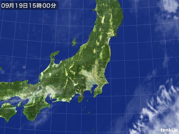 実況天気図(2015年09月19日)