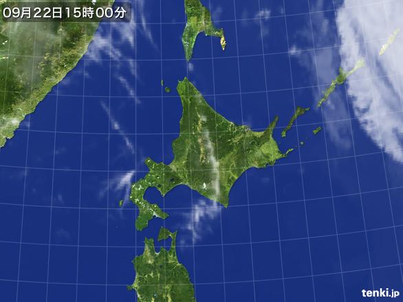 実況天気図(2015年09月22日)