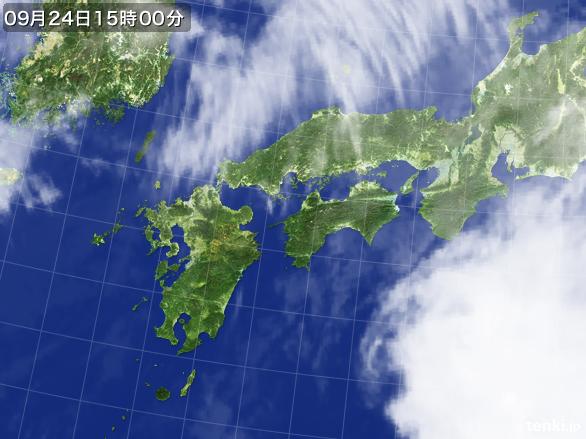 実況天気図(2015年09月24日)