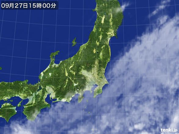 実況天気図(2015年09月27日)