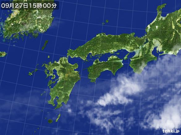 実況天気図(2015年09月27日)