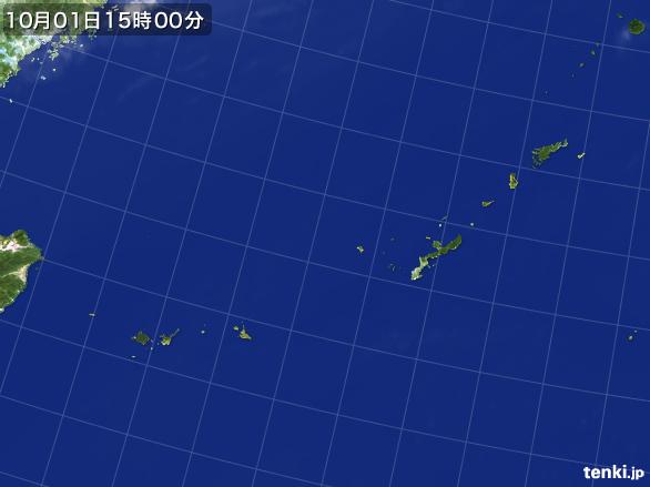 実況天気図(2015年10月01日)