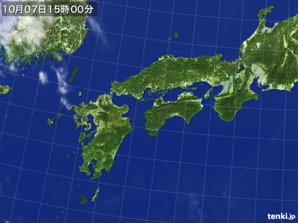 実況天気図(2015年10月07日)