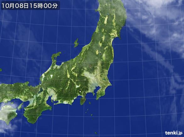 実況天気図(2015年10月08日)