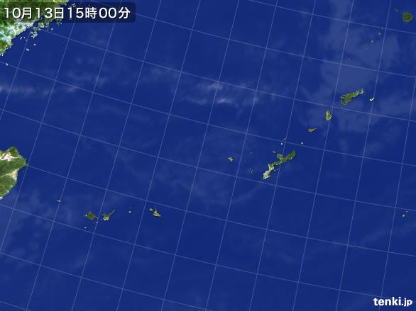 実況天気図(2015年10月13日)