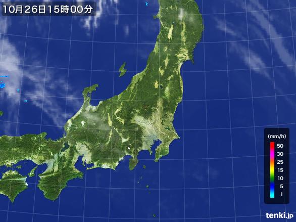 実況天気図(2015年10月26日)