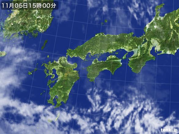 実況天気図(2015年11月05日)