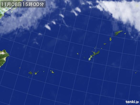 実況天気図(2015年11月08日)