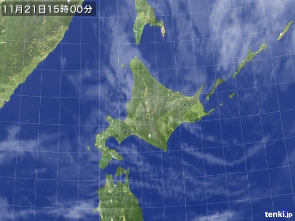 実況天気図(2015年11月21日)