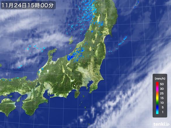 実況天気図(2015年11月24日)