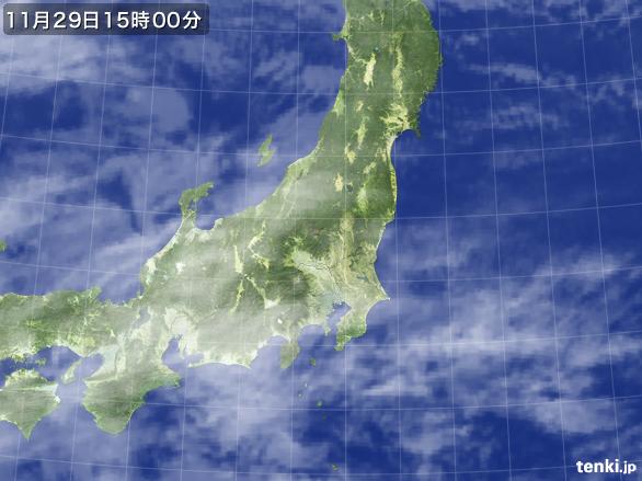 実況天気図(2015年11月29日)