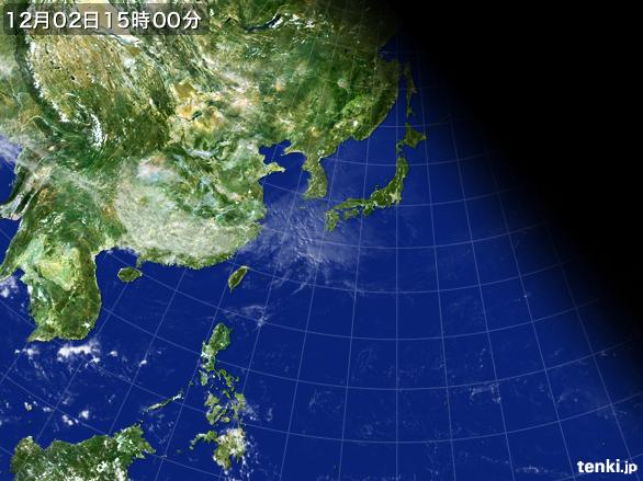 実況天気図(2015年12月02日)