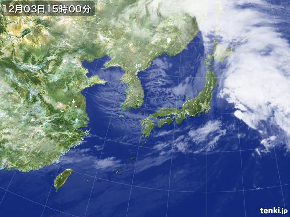 実況天気図(2015年12月03日)