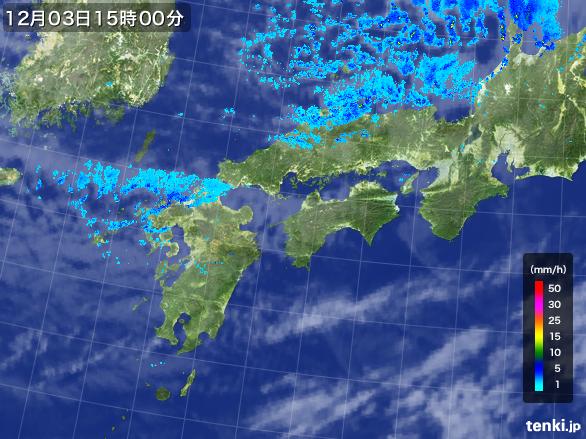 実況天気図(2015年12月03日)