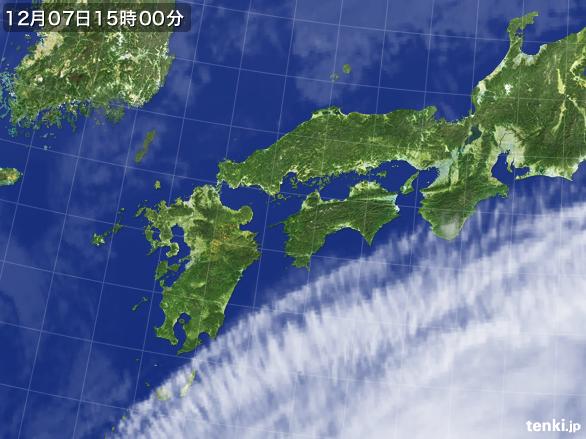 実況天気図(2015年12月07日)