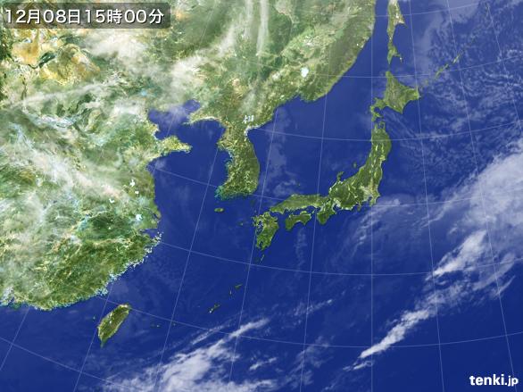 実況天気図(2015年12月08日)