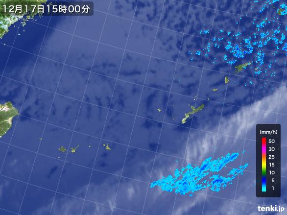 実況天気図(2015年12月17日)