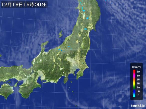 実況天気図(2015年12月19日)