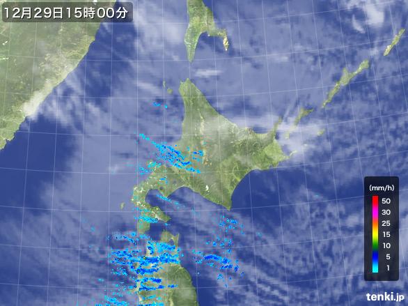 実況天気図(2015年12月29日)