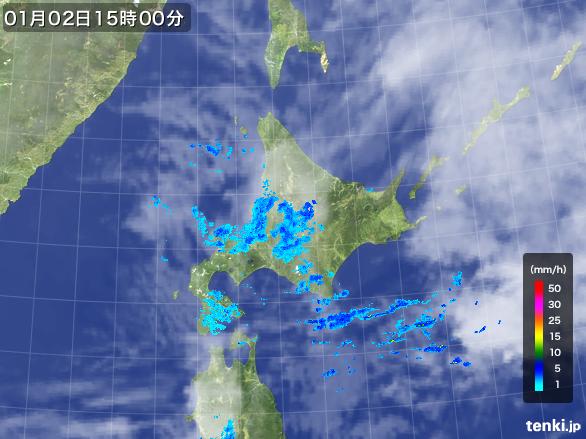 実況天気図(2016年01月02日)