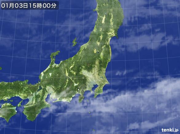 実況天気図(2016年01月03日)