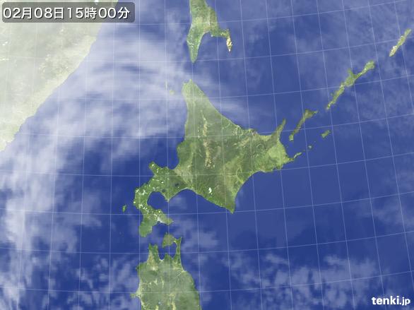 実況天気図(2016年02月08日)