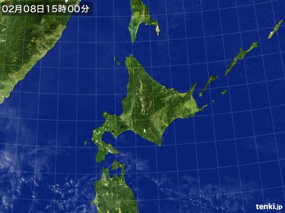 実況天気図(2016年02月08日)
