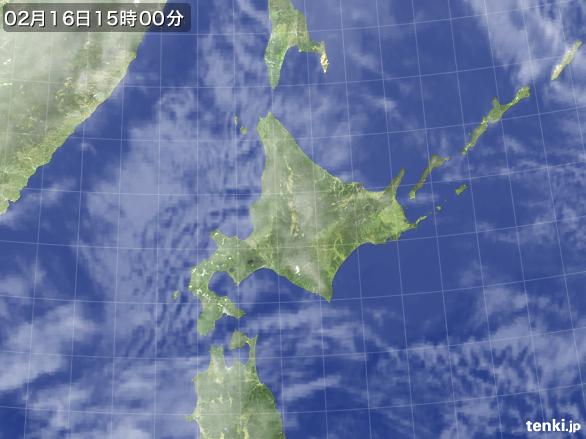 実況天気図(2016年02月16日)