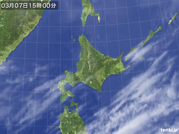 実況天気図(2016年03月07日)