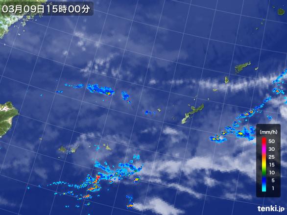 実況天気図(2016年03月09日)