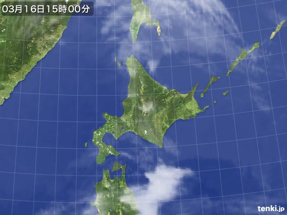 実況天気図(2016年03月16日)