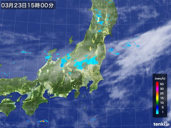 実況天気図(2016年03月23日)