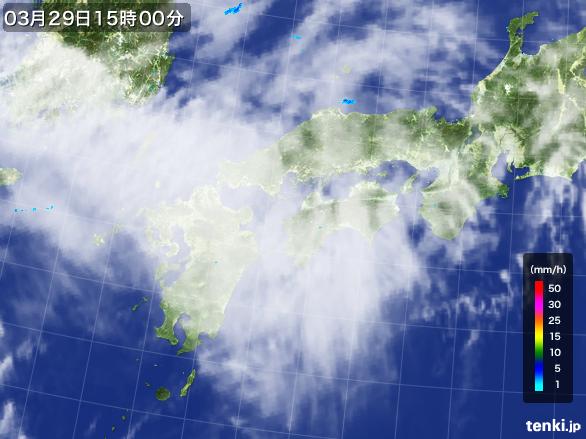 実況天気図(2016年03月29日)