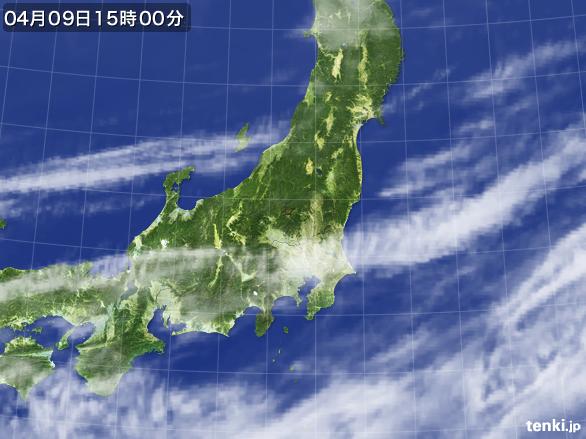 実況天気図(2016年04月09日)