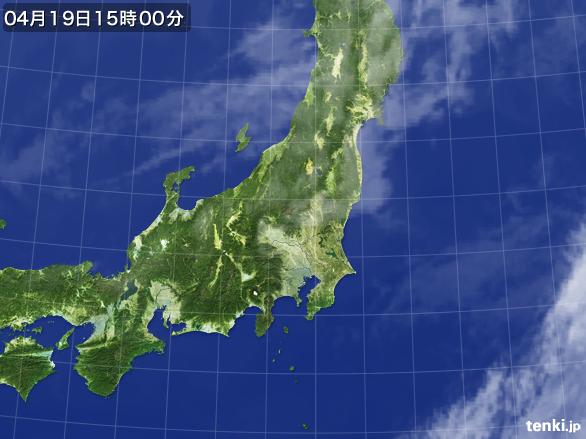 実況天気図(2016年04月19日)