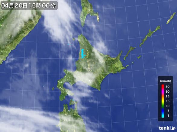 実況天気図(2016年04月20日)