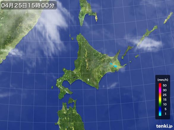 実況天気図(2016年04月25日)