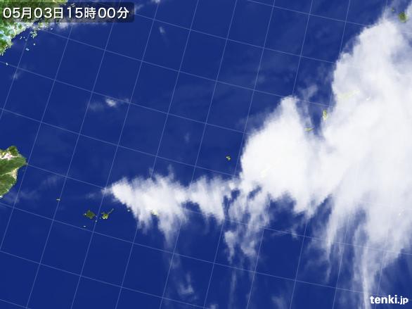 実況天気図(2016年05月03日)