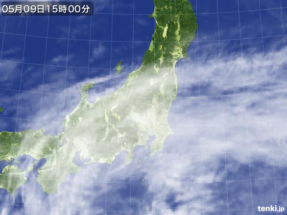 実況天気図(2016年05月09日)