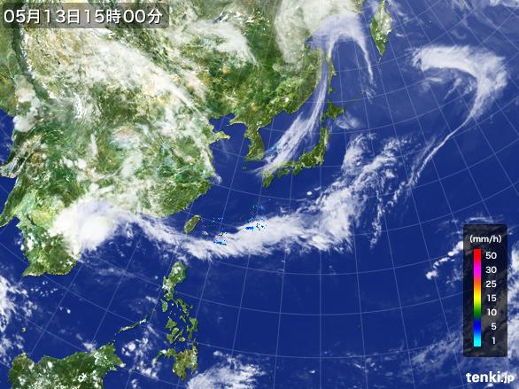 実況天気図(2016年05月13日)