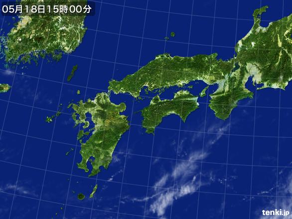 実況天気図(2016年05月18日)