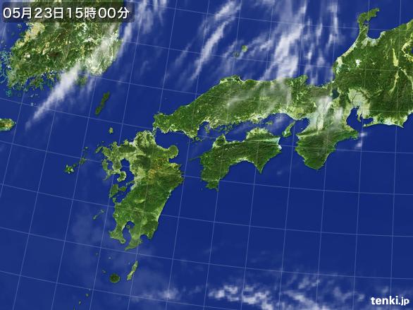 実況天気図(2016年05月23日)