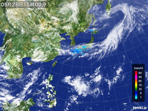 実況天気図(2016年05月28日)