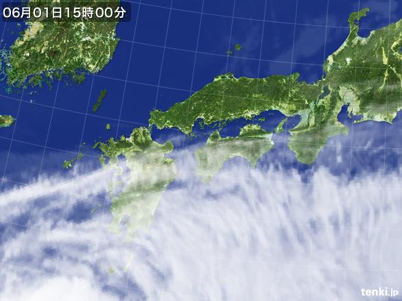 実況天気図(2016年06月01日)