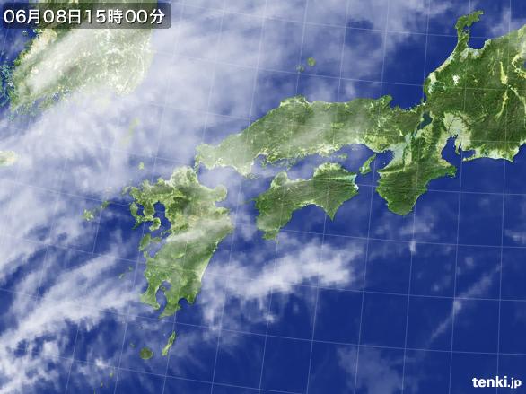実況天気図(2016年06月08日)