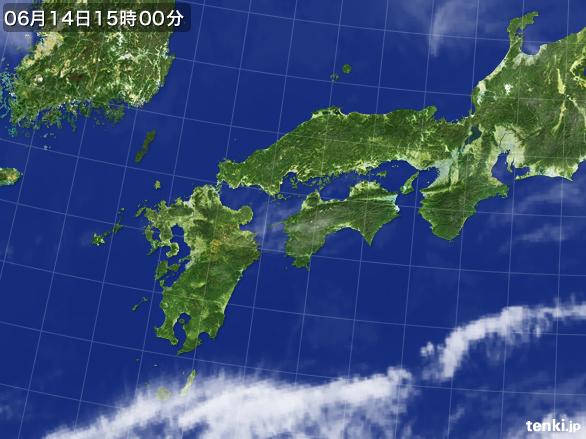 実況天気図(2016年06月14日)