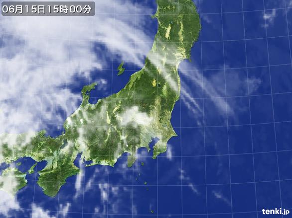 実況天気図(2016年06月15日)