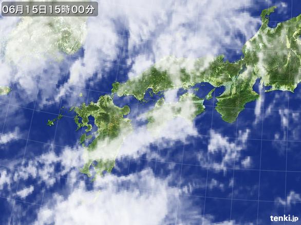 実況天気図(2016年06月15日)