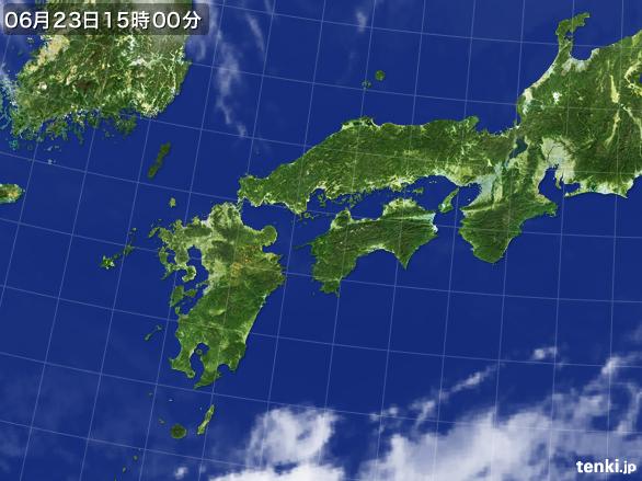 実況天気図(2016年06月23日)