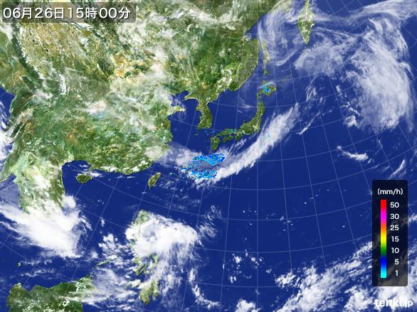 実況天気図(2016年06月26日)